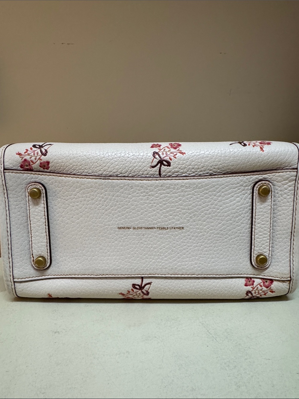 Coach floral leather satchel - Picture 5 of 12